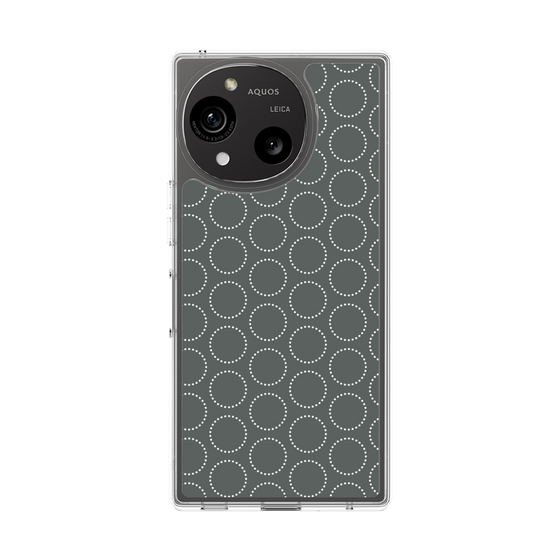 Slim Protection Case［ Dot Circle - Gray ］