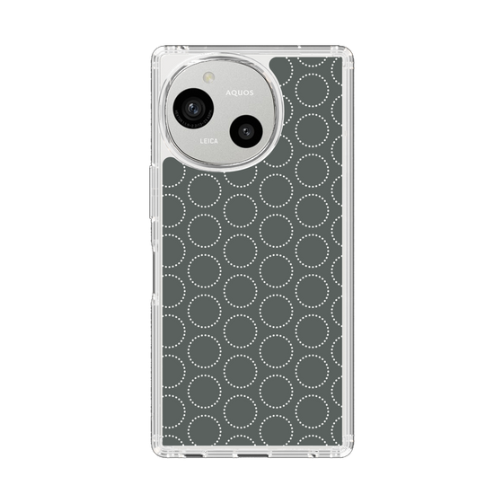 Slim Protection Case［ Dot Circle - Gray ］