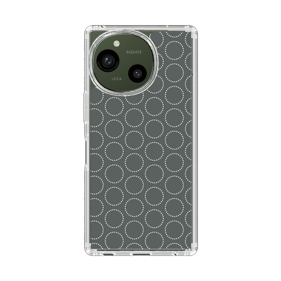 Slim Protection Case［ Dot Circle - Gray ］