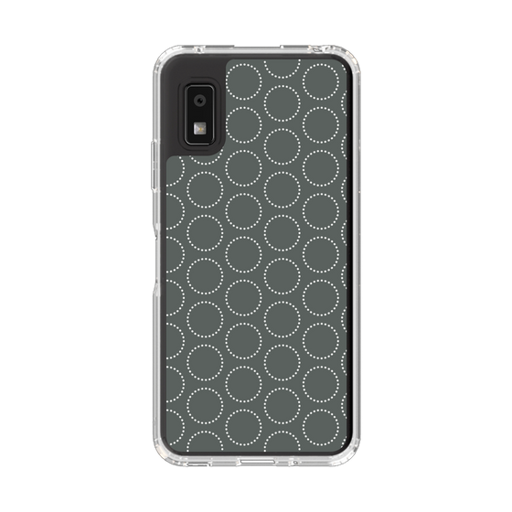 Slim Protection Case［ Dot Circle - Gray ］