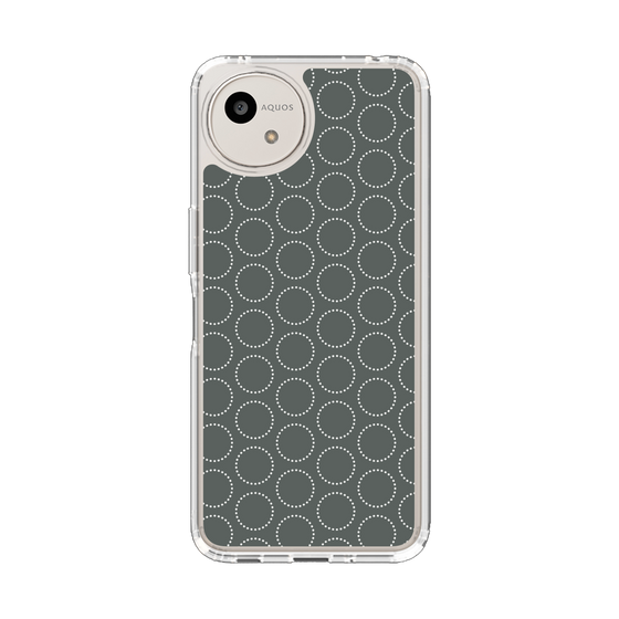 Slim Protection Case［ Dot Circle - Gray ］