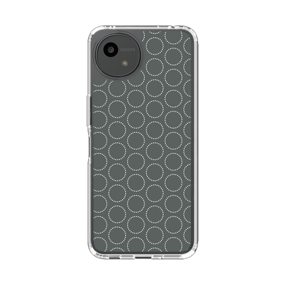 Slim Protection Case［ Dot Circle - Gray ］