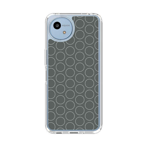 Slim Protection Case［ Dot Circle - Gray ］