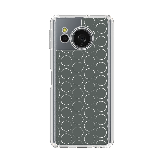 Slim Protection Case［ Dot Circle - Gray ］