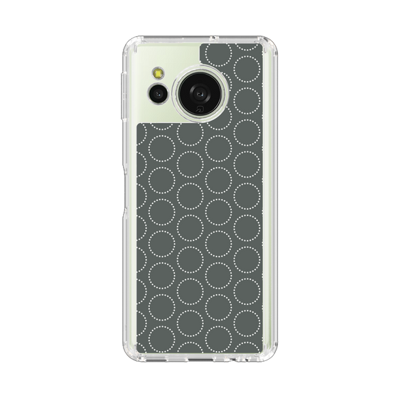Slim Protection Case［ Dot Circle - Gray ］