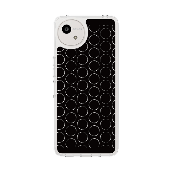 Slim Protection Case［ Dot Circle - Black ］