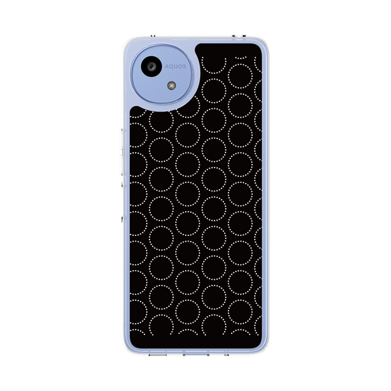 Slim Protection Case［ Dot Circle - Black ］