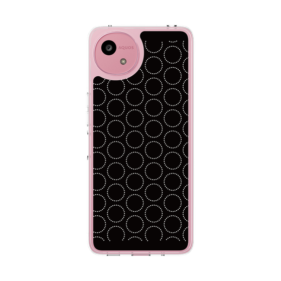 Slim Protection Case［ Dot Circle - Black ］