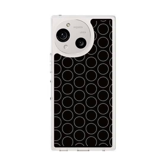 Slim Protection Case［ Dot Circle - Black ］