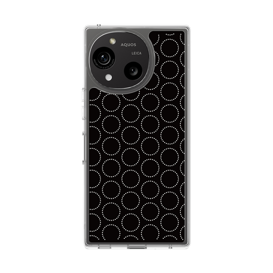 Slim Protection Case［ Dot Circle - Black ］