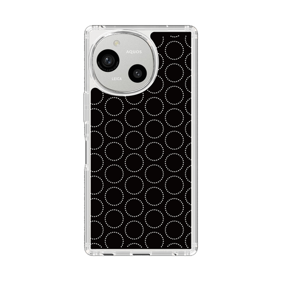 Slim Protection Case［ Dot Circle - Black ］