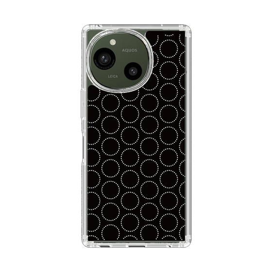 Slim Protection Case［ Dot Circle - Black ］