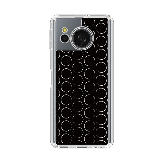 Slim Protection Case［ Dot Circle - Black ］