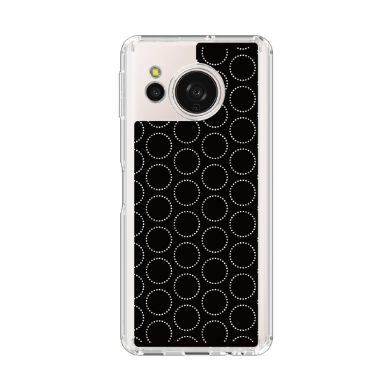 Slim Protection Case［ Dot Circle - Black ］