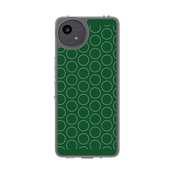Slim Protection Case［ Dot Circle - Green ］