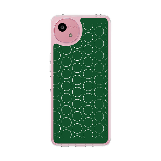 Slim Protection Case［ Dot Circle - Green ］