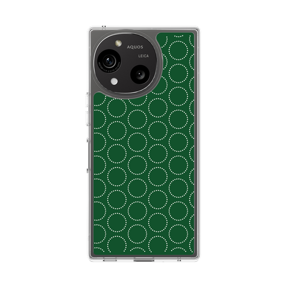 Slim Protection Case［ Dot Circle - Green ］