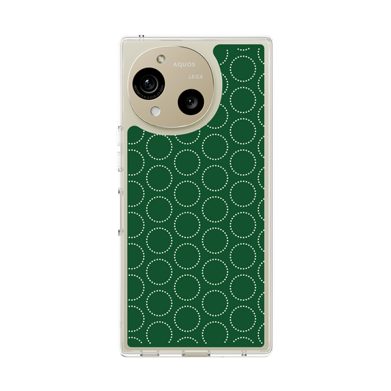 Slim Protection Case［ Dot Circle - Green ］