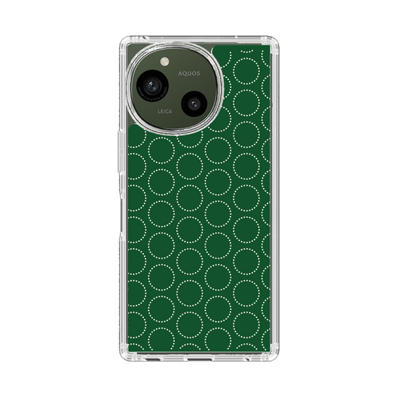 Slim Protection Case［ Dot Circle - Green ］