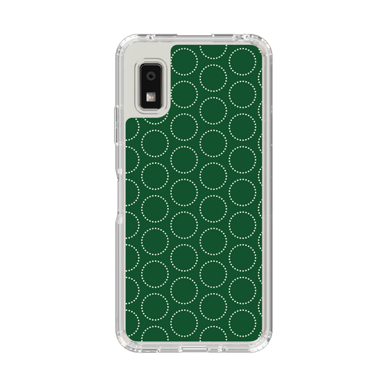 Slim Protection Case［ Dot Circle - Green ］