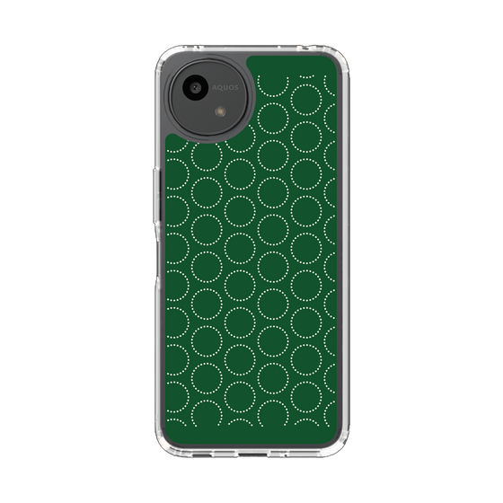 Slim Protection Case［ Dot Circle - Green ］