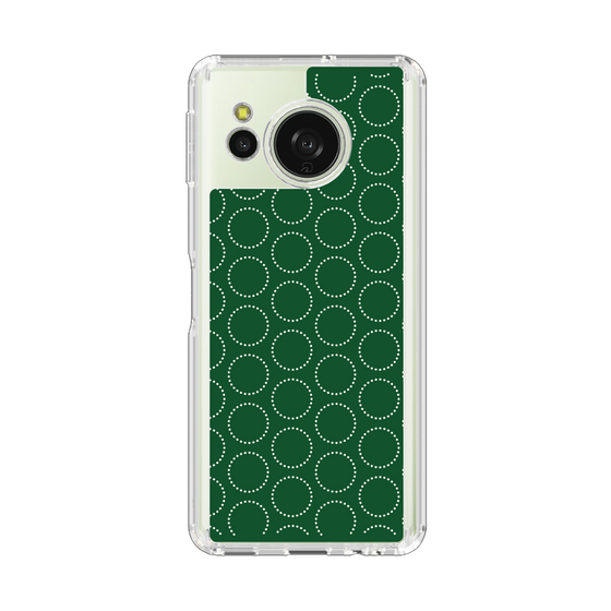 Slim Protection Case［ Dot Circle - Green ］