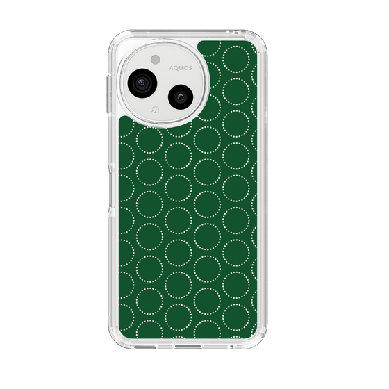 Slim Protection Case［ Dot Circle - Green ］