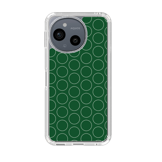 Slim Protection Case［ Dot Circle - Green ］