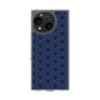Slim Protection Case［ Dot Circle - Navy ］