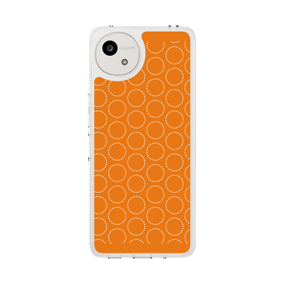 Slim Protection Case［ Dot Circle - Orange ］