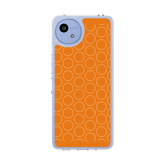 Slim Protection Case［ Dot Circle - Orange ］