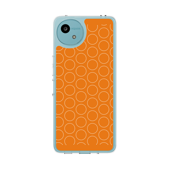Slim Protection Case［ Dot Circle - Orange ］