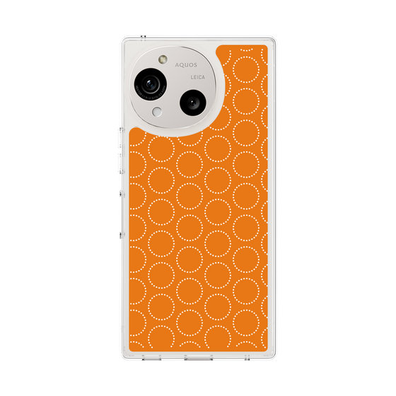 Slim Protection Case［ Dot Circle - Orange ］