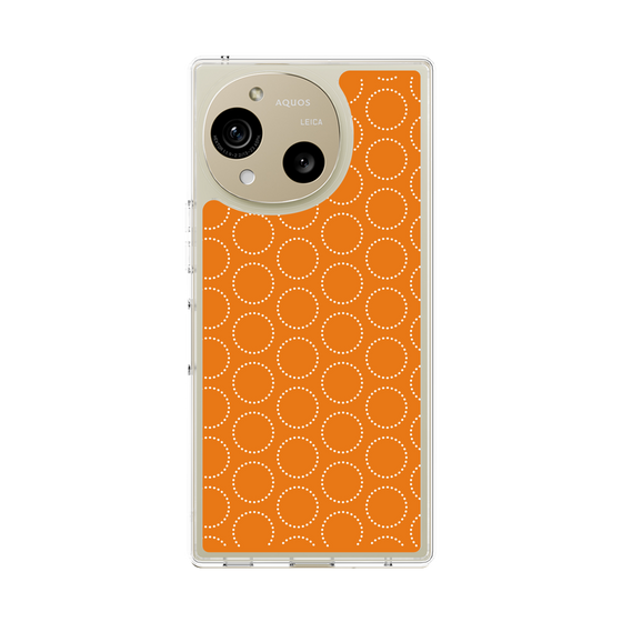 Slim Protection Case［ Dot Circle - Orange ］