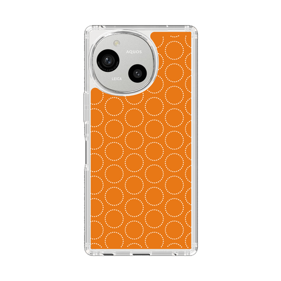 Slim Protection Case［ Dot Circle - Orange ］