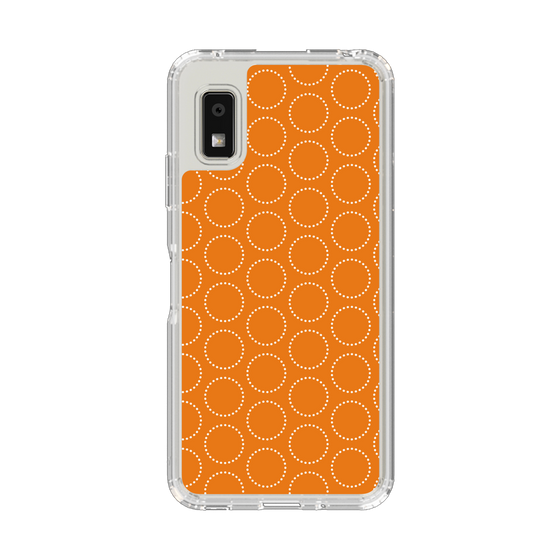 Slim Protection Case［ Dot Circle - Orange ］