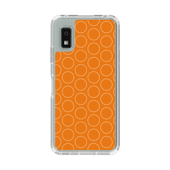 Slim Protection Case［ Dot Circle - Orange ］