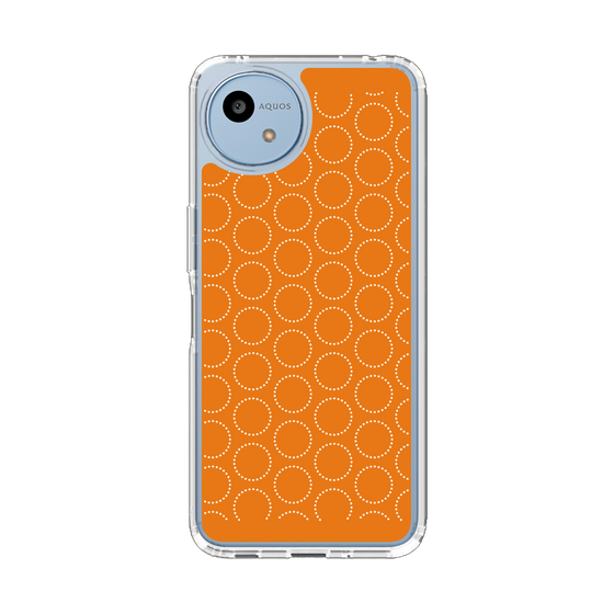 Slim Protection Case［ Dot Circle - Orange ］
