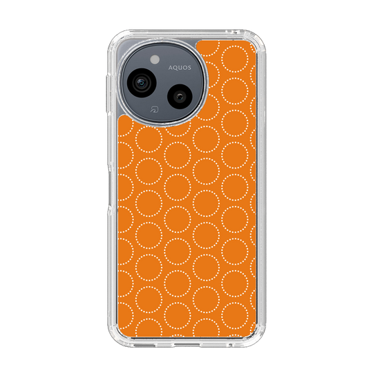 Slim Protection Case［ Dot Circle - Orange ］