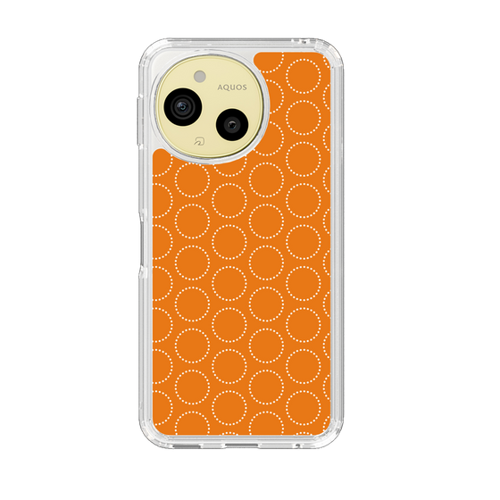 Slim Protection Case［ Dot Circle - Orange ］