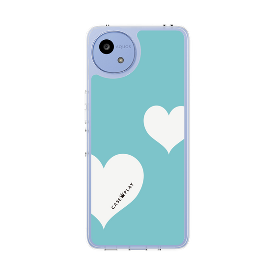Slim Protection Case［ Two Hearts - Blue ］