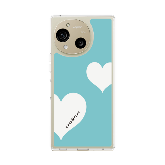 Slim Protection Case［ Two Hearts - Blue ］