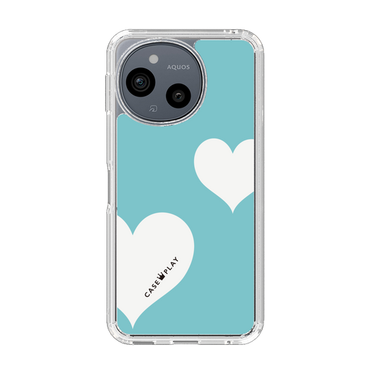 Slim Protection Case［ Two Hearts - Blue ］