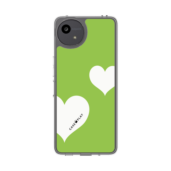 Slim Protection Case［ Two Hearts - Green ］