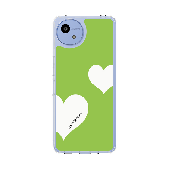 Slim Protection Case［ Two Hearts - Green ］