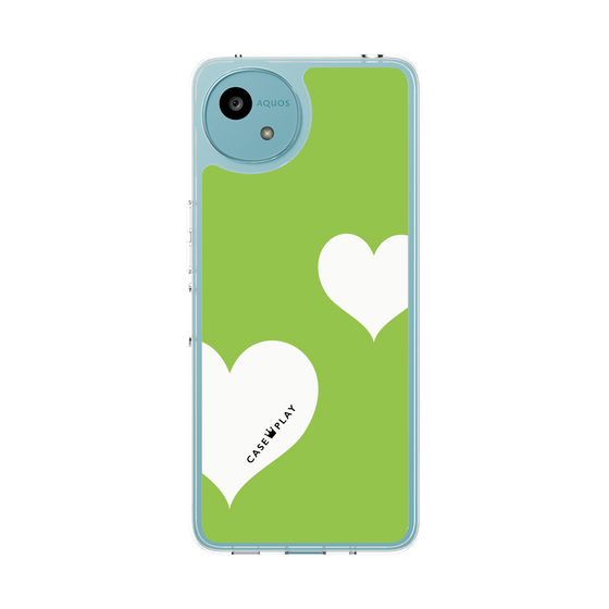 Slim Protection Case［ Two Hearts - Green ］