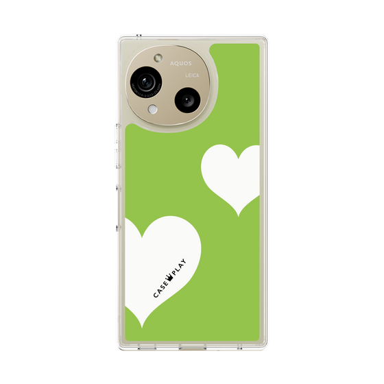 Slim Protection Case［ Two Hearts - Green ］