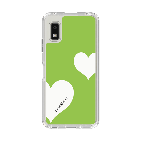 Slim Protection Case［ Two Hearts - Green ］