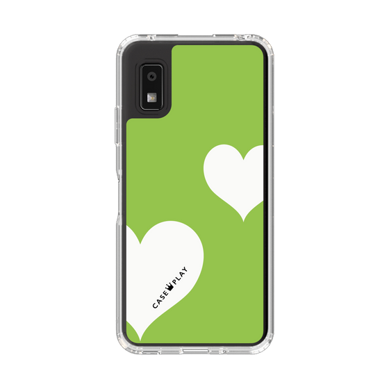 Slim Protection Case［ Two Hearts - Green ］