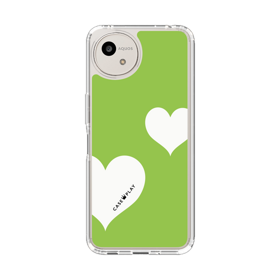 Slim Protection Case［ Two Hearts - Green ］